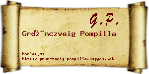Grünczveig Pompilla névjegykártya